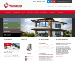hekonorm website met responsive design