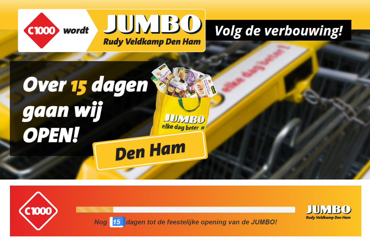 C1000 Den Ham wordt Jumbo Rudy Veldkamp | UP 2 media